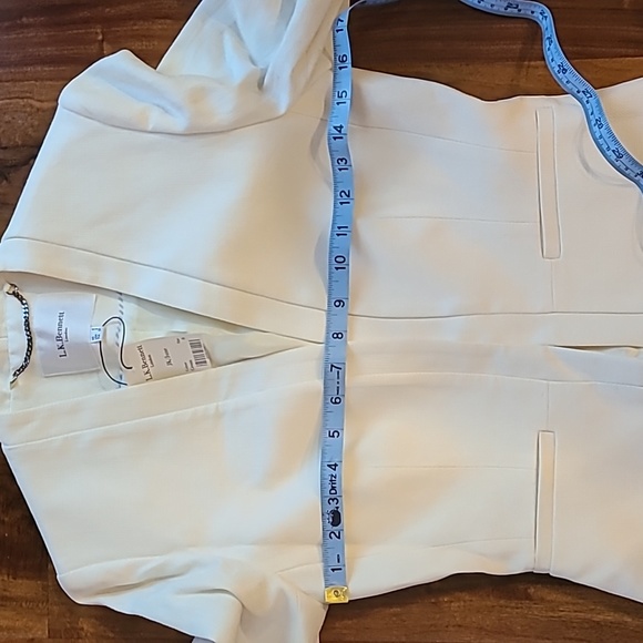L.K. Bennett Cream June Cropped Blazer Jacket - Picture 11 of 14